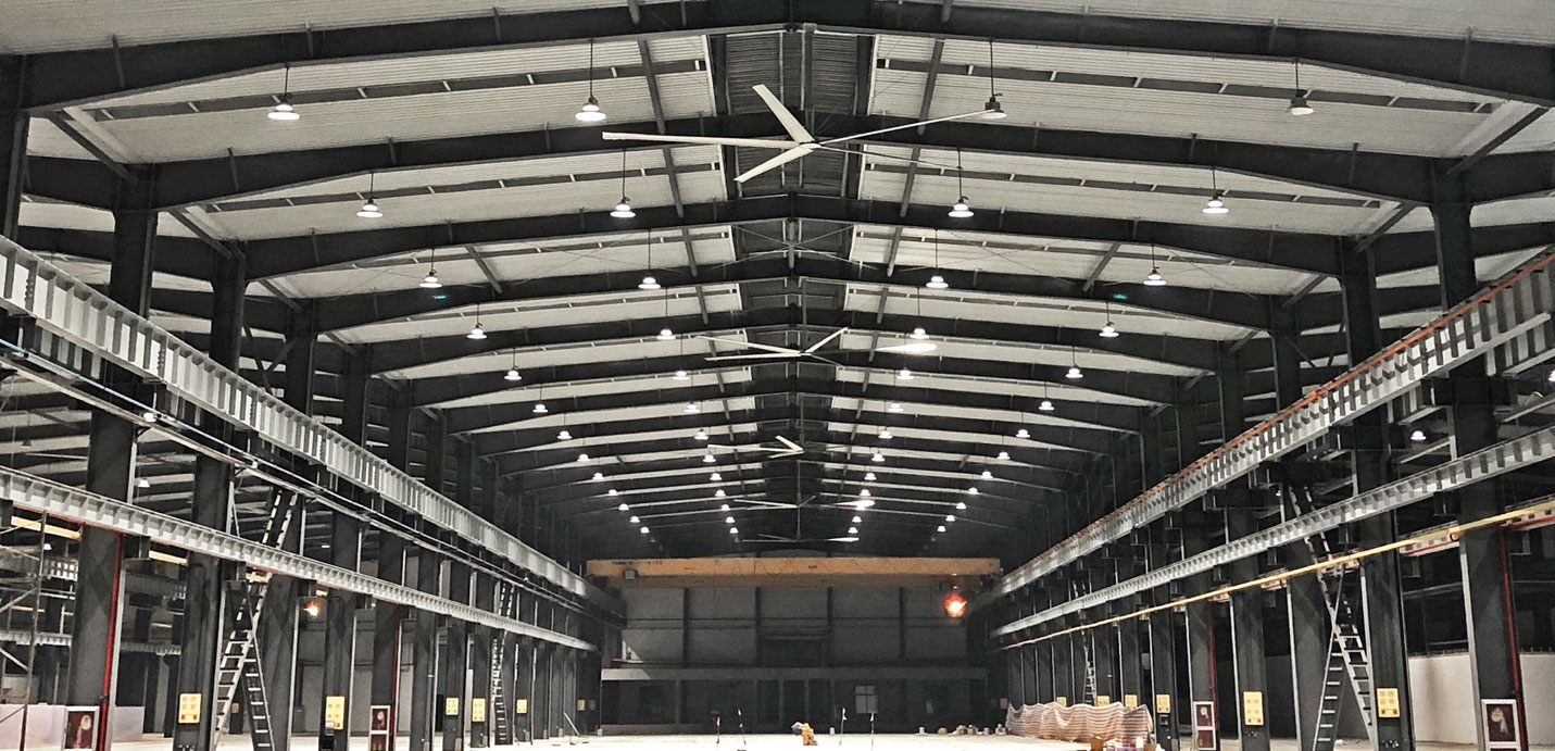 蕪湖玻璃廠工業(yè)大風扇冷卻降溫